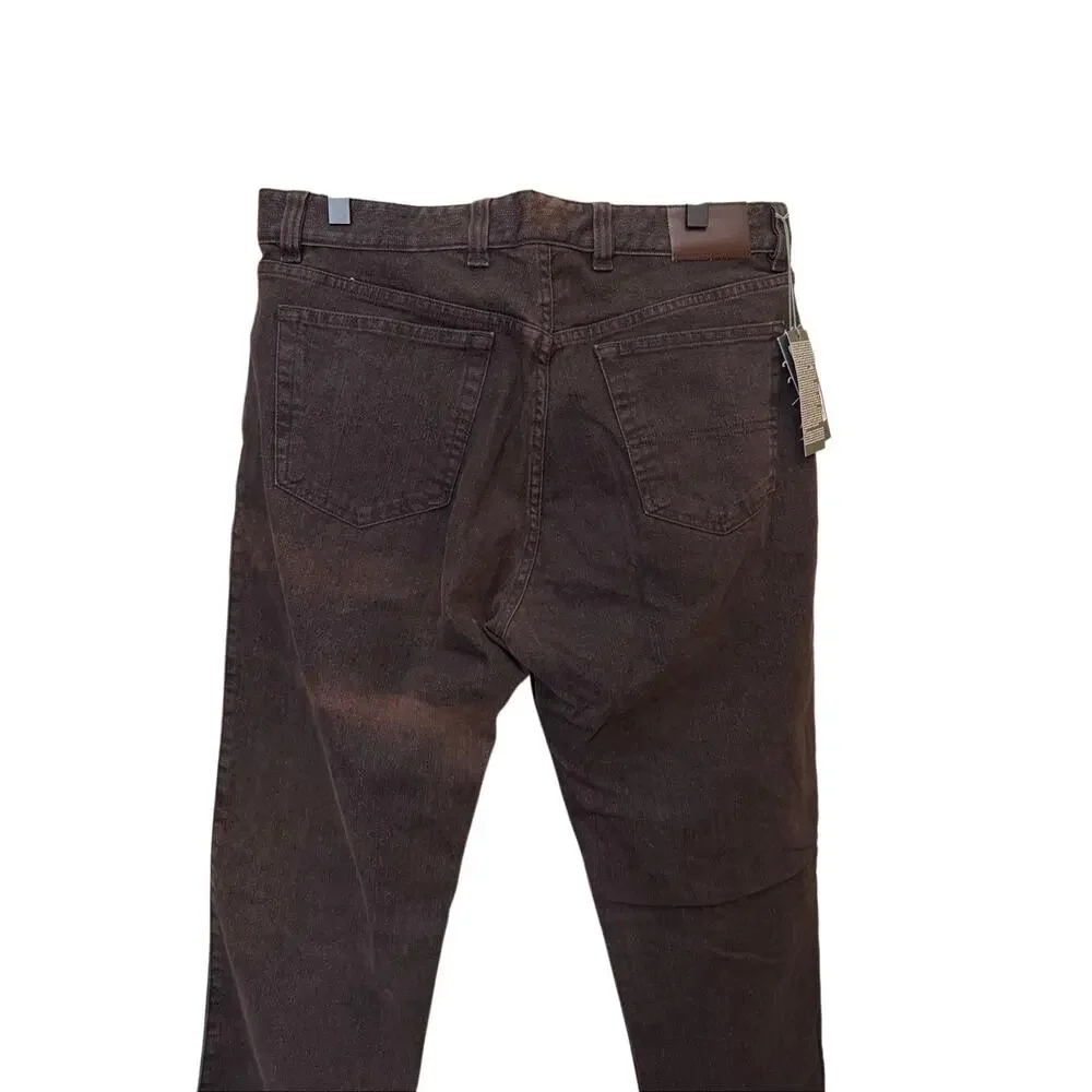 Ermenegildo Zegna Mens Pants Tailored Fit Straight Leg Jeans Size 34 NWT Stained